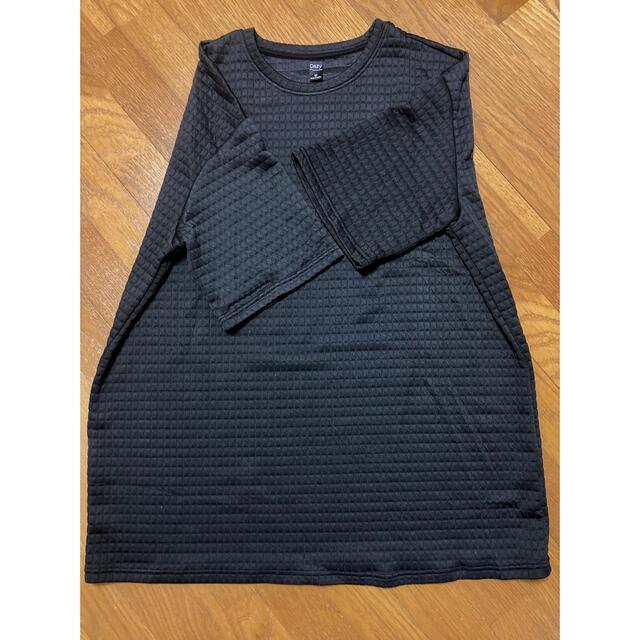 ZARA(ザラ)の新品 SHEIN DAZY ドロップショルダー テクスチャー ワンピース XL黒 レディースのワンピース(ひざ丈ワンピース)の商品写真