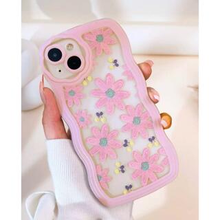 iPhone 13 ケース　新品　スマホケース　携帯　花柄　ピンク　可愛い　人気(iPhoneケース)