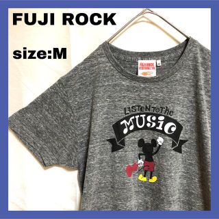 ディズニー(Disney)のDisny BEAMS コラボ FUJIROCK Tシャツ ミッキーマウス(Tシャツ/カットソー(半袖/袖なし))