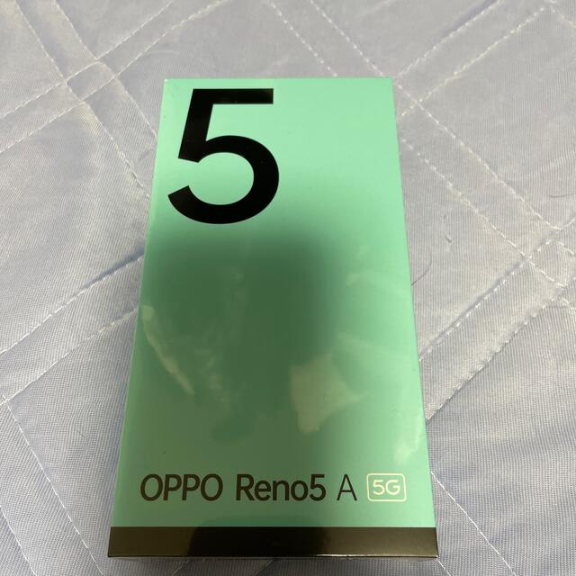 OPPOカラー新品未開封　OPPO Reno5 A eSIM A103OP アイスブルー