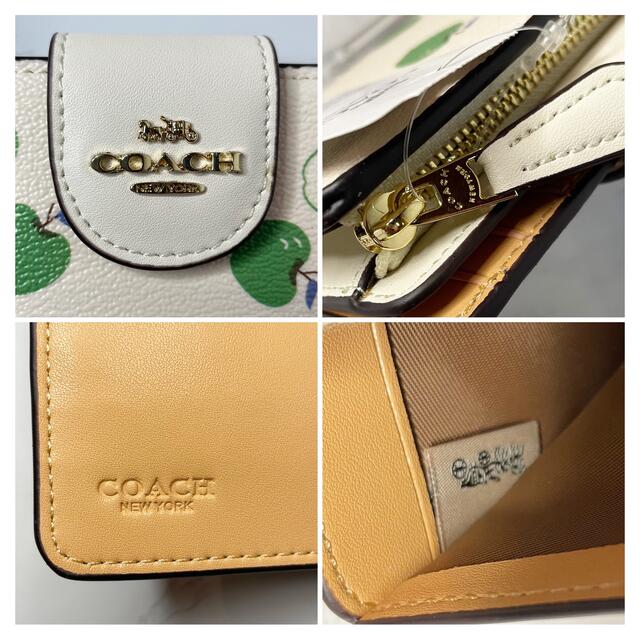 COACH(コーチ)の【新品-未使用】COACH グリーンアップル 二つ折り財布 レディースのファッション小物(財布)の商品写真