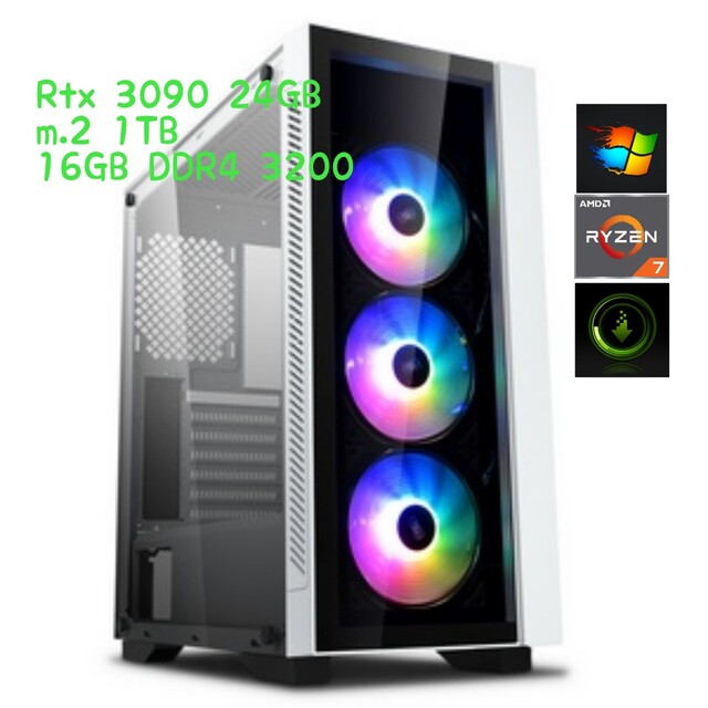 自作PC㊵Ⅱ Rtx3090 クリエイティブ ゲーミングPC レンダリング 直営店