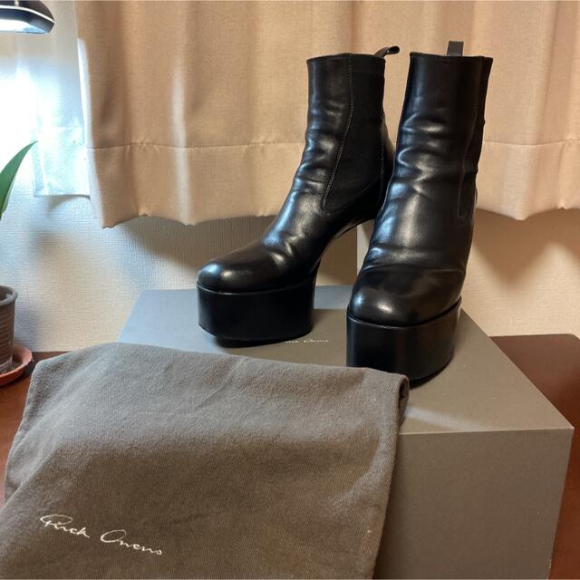 Rick Owens(リックオウエンス)のRick Owens platform heel boots メンズの靴/シューズ(ブーツ)の商品写真