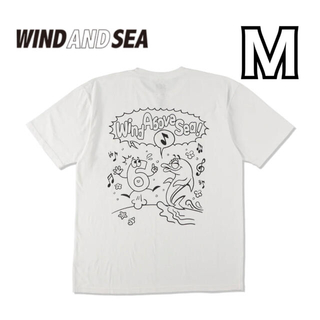 ウィンダンシー(WIND AND SEA)の《新品》  A6OVE x WINDANDSEA Amusement  【Ｍ】白(Tシャツ/カットソー(半袖/袖なし))