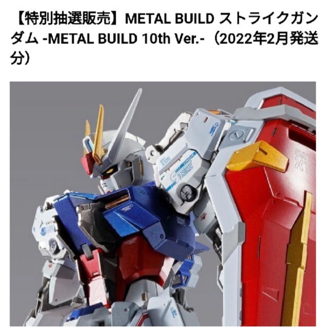 新品　ストライクガンダム -METAL BUILD 10th Ver.-ABSPVCダイキャスト製