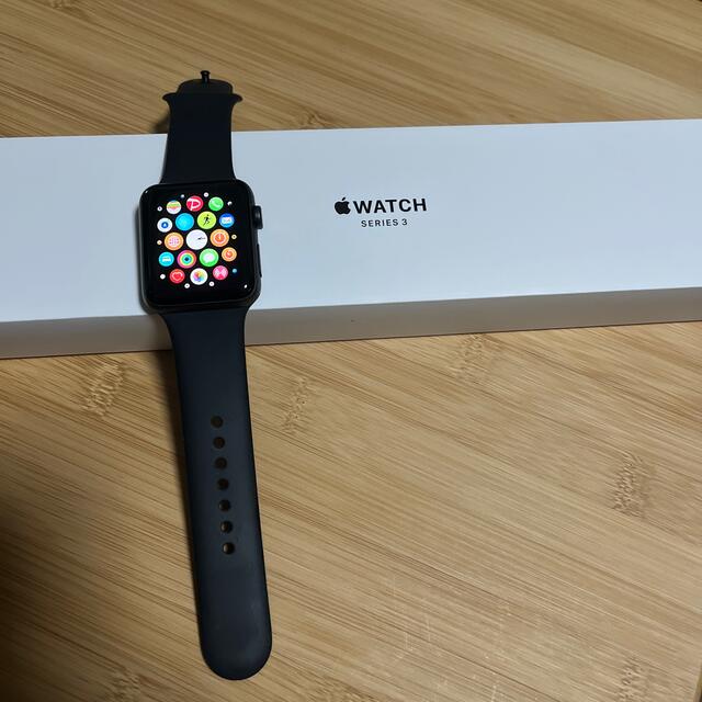 APPLE WATCH3 42 SGAL BK140-210 201709 - PC周辺機器