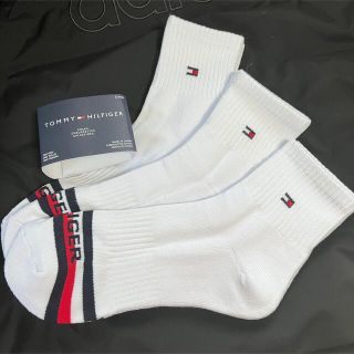 トミーヒルフィガー(TOMMY HILFIGER)の【新品】トミー ヒルフィガー 厚手 靴下 メンズ 25～29cm 3足セット(ソックス)