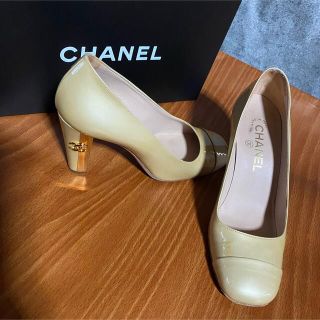 CHANEL シャネル パンプス 37 美品 箱付き ヒールココマーク