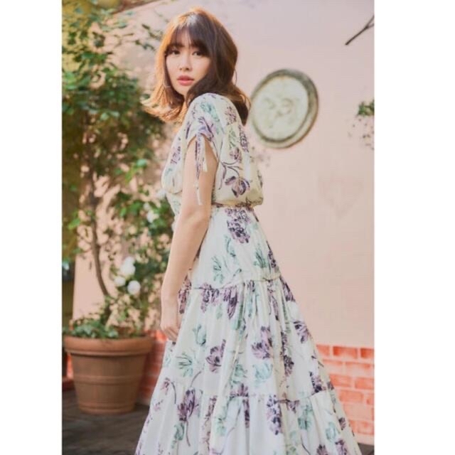 full of love long dress herliptopurple×greenサイズ