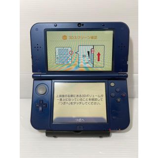 【液晶美品】Newニンテンドー3DS LL メタリックブルー 本体 任天堂