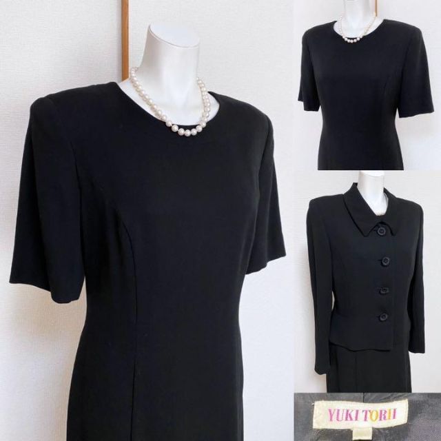 タイムセール!ユキ トリイ 高級喪服礼服 ワンピーススーツ