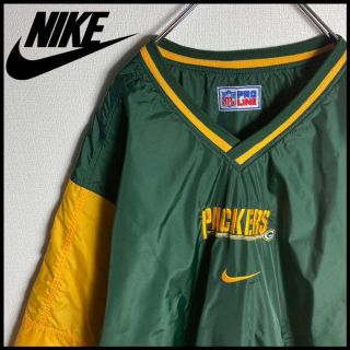 NIKE - 【リバーシブル】ナイキ センター刺繍ロゴ ナイロンジャケット