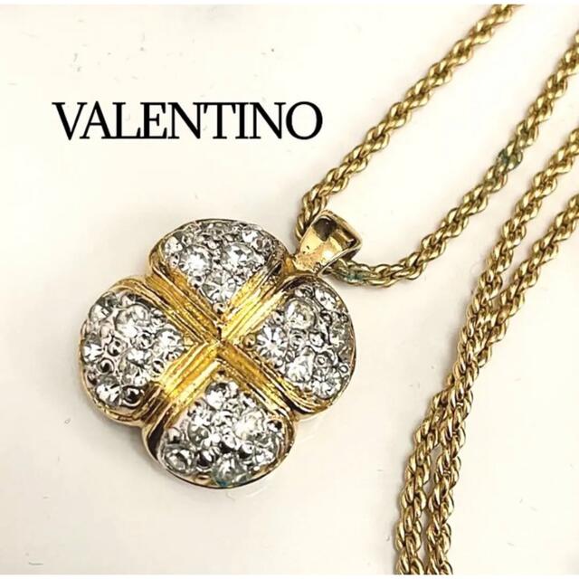 VALENTINO(ヴァレンティノ)の【美品】VALENTINO バレンティノ クローバー ネックレス レディースのアクセサリー(ネックレス)の商品写真