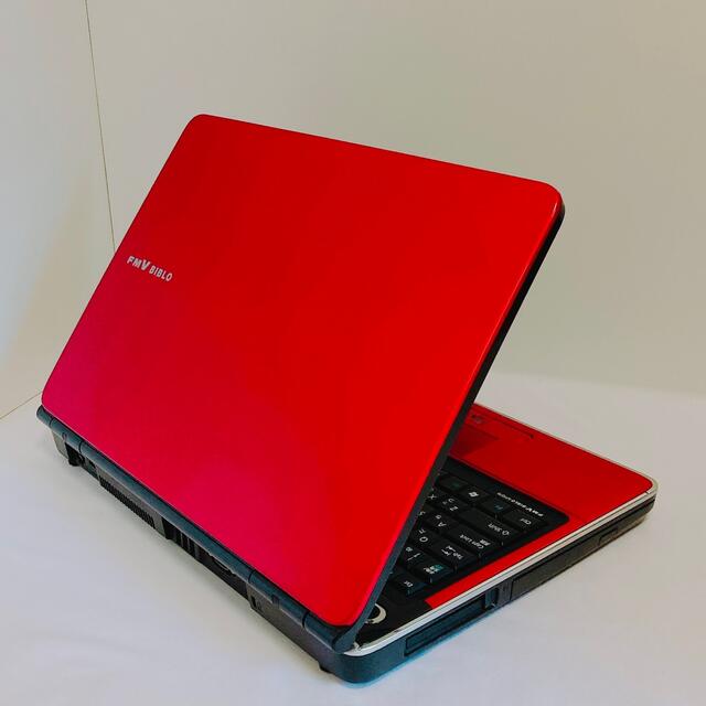 ✨自分だけの1台✨】簡単初期設定済赤ノートパソコン⭐️Core i5