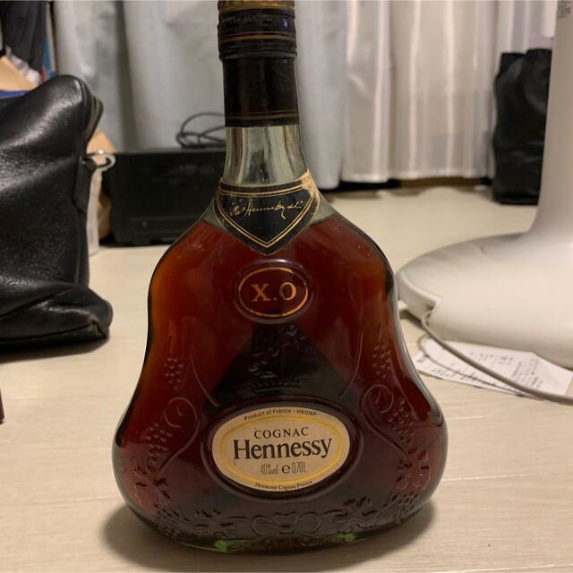 Hennessyジャズヘネシー XO  金キャップ　 グリーンボトル 食品/飲料/酒の酒(ブランデー)の商品写真