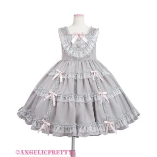 アンジェリックプリティー(Angelic Pretty)のLadyティアードジャンパースカート(ひざ丈ワンピース)