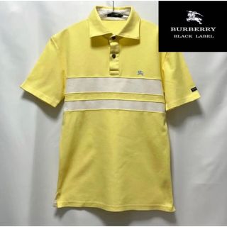 バーバリーブラックレーベル(BURBERRY BLACK LABEL)の【新品】BURBERRY BBL⑨ナイトライダーロゴ&袖ブランドロゴポロシャツ(ポロシャツ)