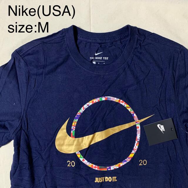 Nike(USA)コットングラフィックTシャツ　ネイビー