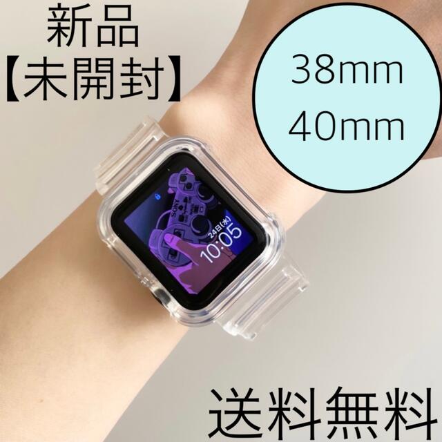 韓国　apple watch 用　クリアバンド　42 44 45mm