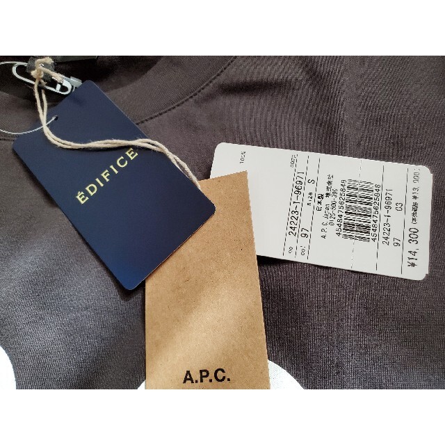 未使用品★A.P.C.×EDIFICE★別注オーバーサイズロゴプリントT★S