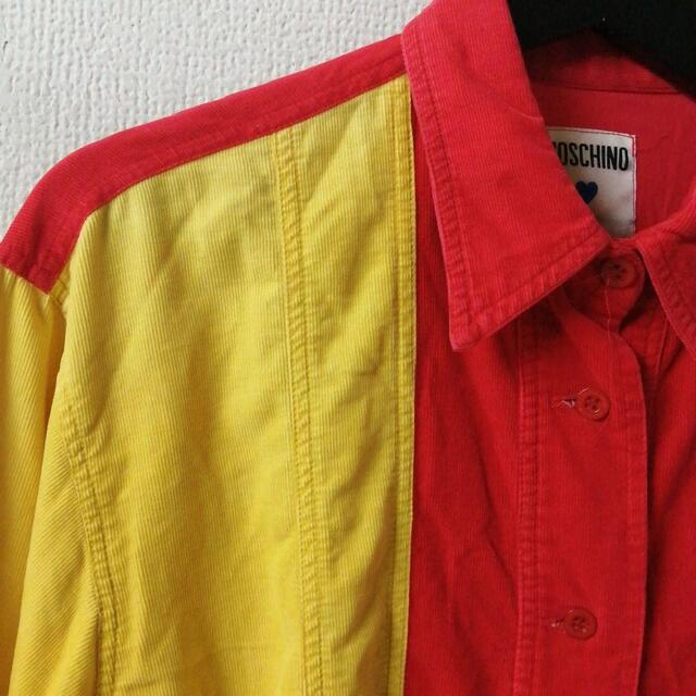 レディースvintage moschino coduroy shirt ap