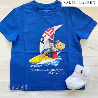 ラルフローレン(Ralph Lauren)の80cm 爽やかブルー　ラルフローレン　ポロベア　半袖　Tシャツ(Ｔシャツ)