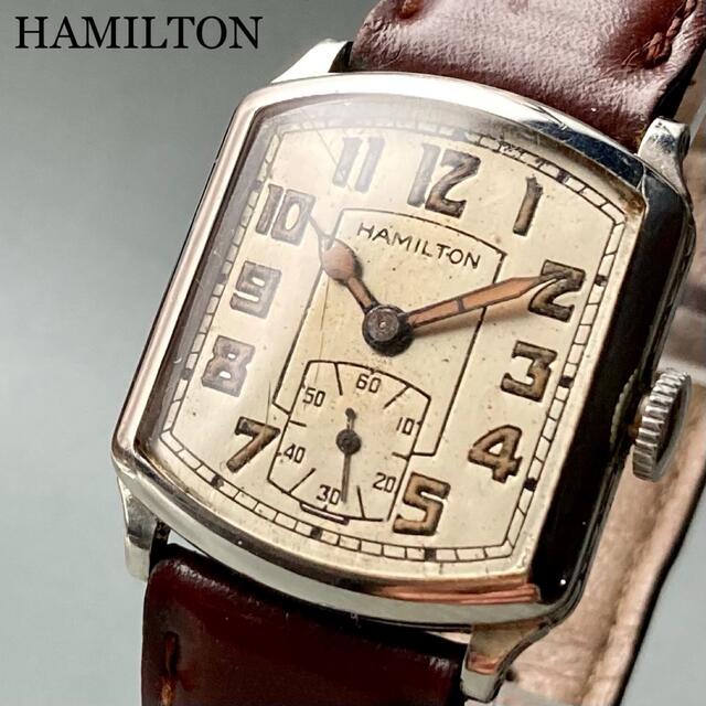 【動作良好】ハミルトン アンティーク 腕時計 1930年代 手巻き メンズ | フリマアプリ ラクマ