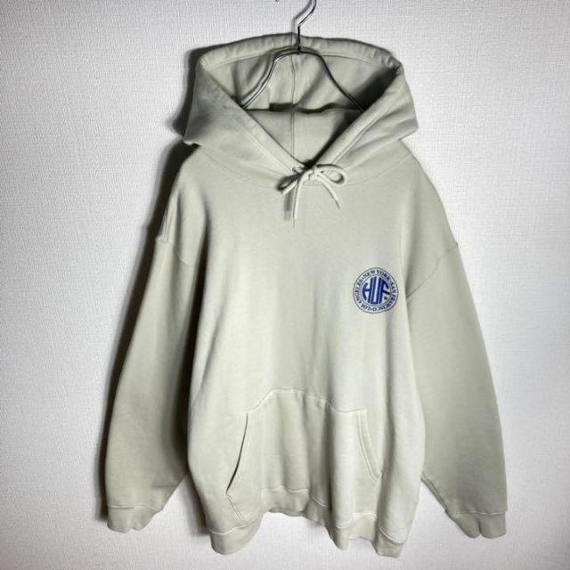 美品】ハフ 両面ロゴ入りパーカー 人気モデル 希少XLサイズ ゆるだぼ-
