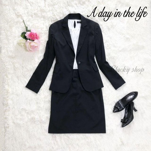 【美品】A day in the life セットアップ スーツ 黒 40レディース その他