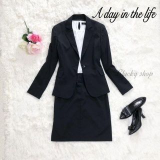 ユナイテッドアローズ(UNITED ARROWS)の【美品】A day in the life セットアップ スーツ 黒 40(セット/コーデ)