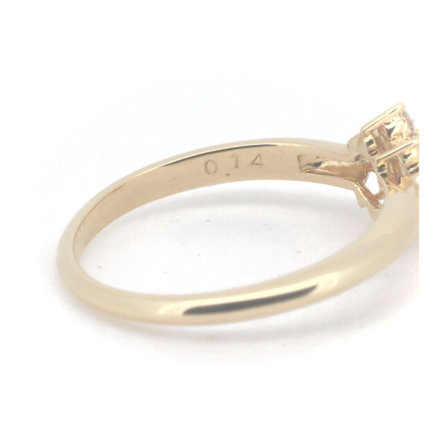 TASAKI(タサキ)のタサキ ダイヤモンド リング 指輪 0.14ct 11号 K18YG(18金 イエローゴールド) レディースのアクセサリー(リング(指輪))の商品写真