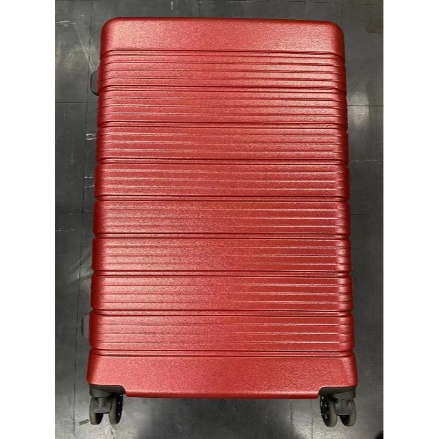 キャリーケース 赤 Mサイズ 新品 拡張機能付き 軽量 レディースのバッグ(スーツケース/キャリーバッグ)の商品写真