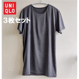 UNIQLO - UNIQLO ユニクロ　エアリズム3枚セット  クルーネックTシャツ　Ⅿ