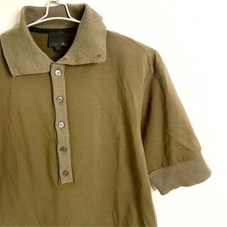 フェンディ(FENDI)のFENDI フェンディ 半袖ポロシャツ カットソー カーキ 50 イタリア製(ポロシャツ)