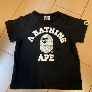 アベイシングエイプ(A BATHING APE)の中古　A BATHUNG APE 90 黒Tシャツ(Tシャツ/カットソー)