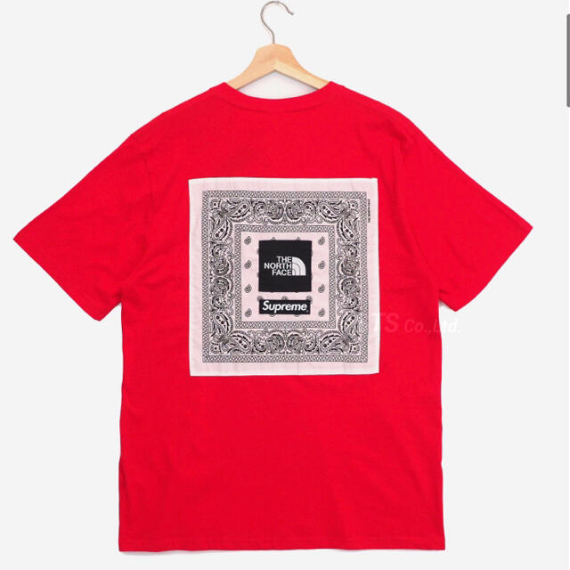 新品　Supreme North Face Bandana Tee XXL