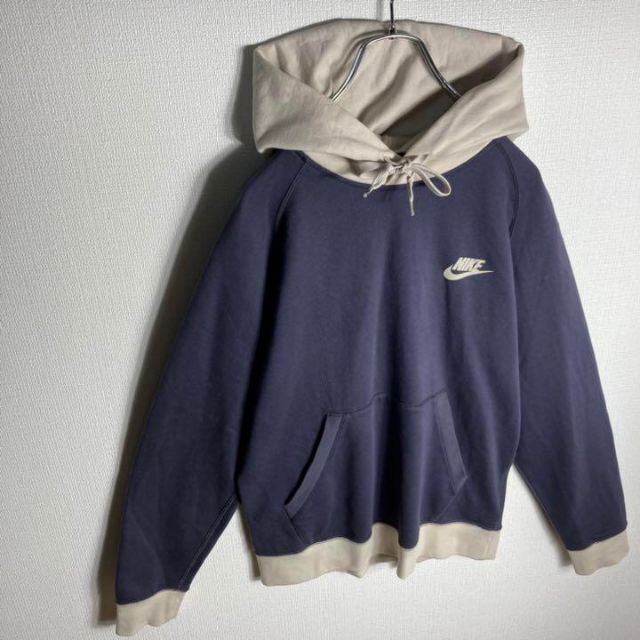 美品】ナイキ ワンポイントロゴ パーカー 切り替え 即完売モデル レア