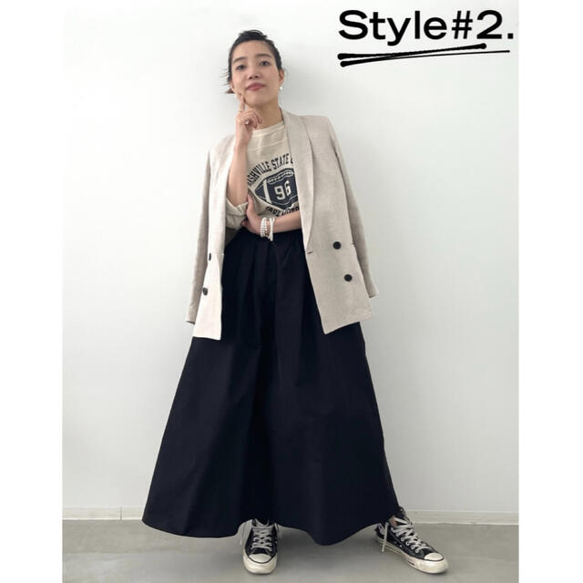 L'Appartement DEUXIEME CLASSE(アパルトモンドゥーズィエムクラス)のL'Appartement Grosgrain Volume Skirt ３４ レディースのスカート(ロングスカート)の商品写真