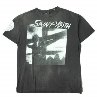 SAINT MICHAEL セントマイケル 22SS 日本製 SAINT ENEMY SS TEE グラフィックプリントTシャツ SM-S22-0000-012 XL BLACK 半袖 SAINT Mxxxxxx トップス【SAINT MICHAEL】