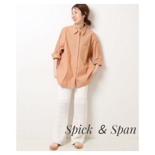 スピックアンドスパン(Spick & Span)のSpick & Span スピックアンドスパン パールボタンオーバーシャツ(シャツ/ブラウス(長袖/七分))