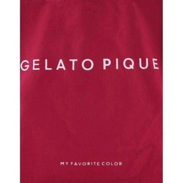 gelato pique(ジェラートピケ)の【新品】gelato pique ジェラートピケ ホビートートバッグ*レッド レディースのバッグ(トートバッグ)の商品写真