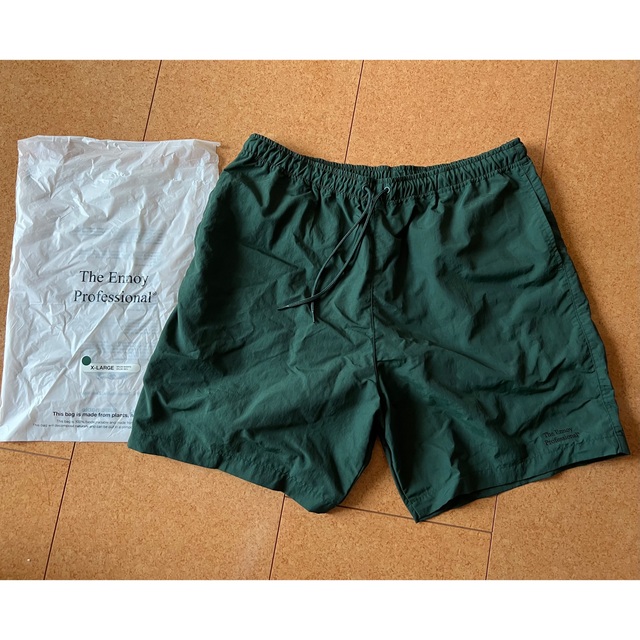 新品未使用 ennoy Nylon Shorts GREEN  Lサイズ