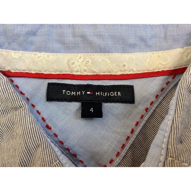 TOMMY HILFIGER(トミーヒルフィガー)のトミーヒルフィガー コットン100% シャツワンピース レディースのワンピース(ひざ丈ワンピース)の商品写真