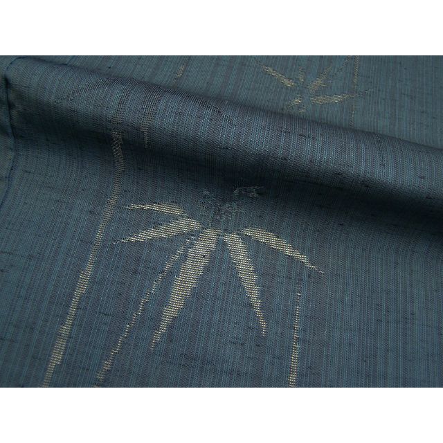 着物 「縁」150cm~156cm 夏物・単衣 笹柄 紗紬 正絹 L677