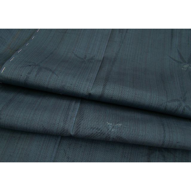 着物 「縁」150cm~156cm 夏物・単衣 笹柄 紗紬 正絹 L677