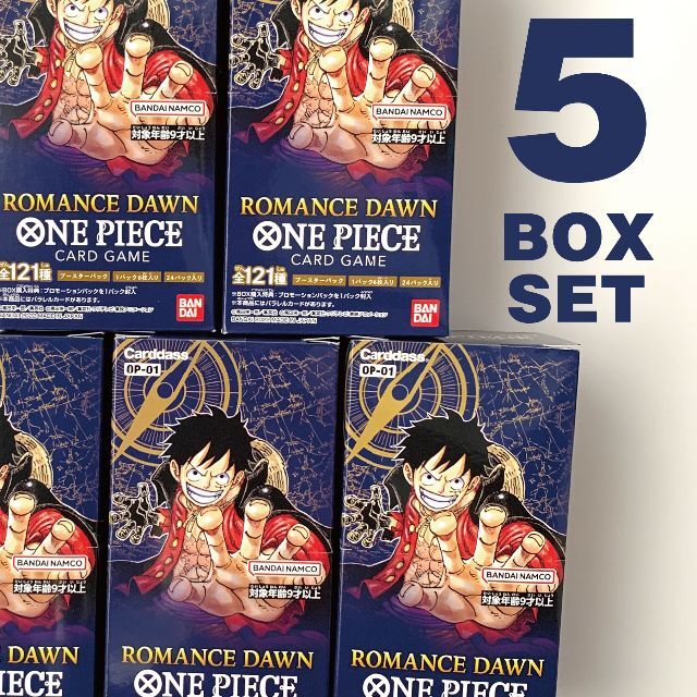 エンタメ/ホビーONE PIECEカードゲームROMANCE DAWN 5BOX 新品未開封