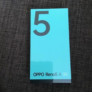 新品未使用 OPPO Reno 5 A アイスブルー(スマートフォン本体)