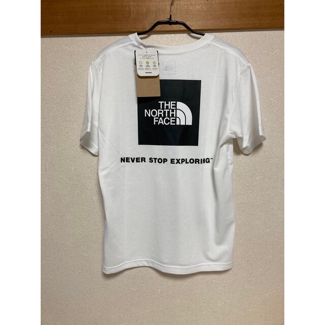 THE NORTH FACE(ザノースフェイス)の【新品未使用】ノースフェイス バックスクエアログT tシャツ ホワイト Mサイズ メンズのトップス(Tシャツ/カットソー(半袖/袖なし))の商品写真