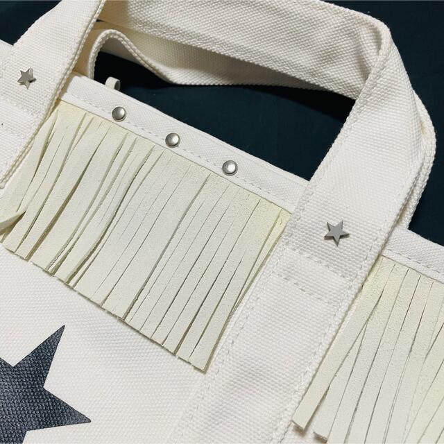 CONVERSE TOKYO(コンバーストウキョウ)のCONVERSE TOKYO フリンジ　スタッズ　トートバッグ レディースのバッグ(トートバッグ)の商品写真