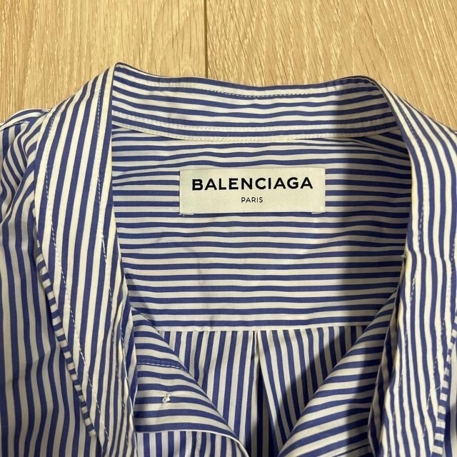 サイズです Balenciaga ストライプボウタイシャツの通販 by 's shop